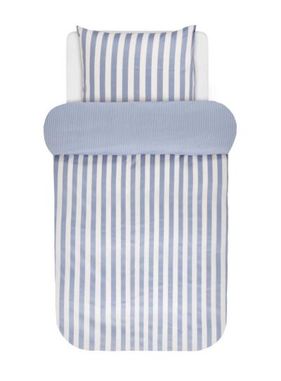 Classic Stripe ágynemű szett, pasztellkék/fehér